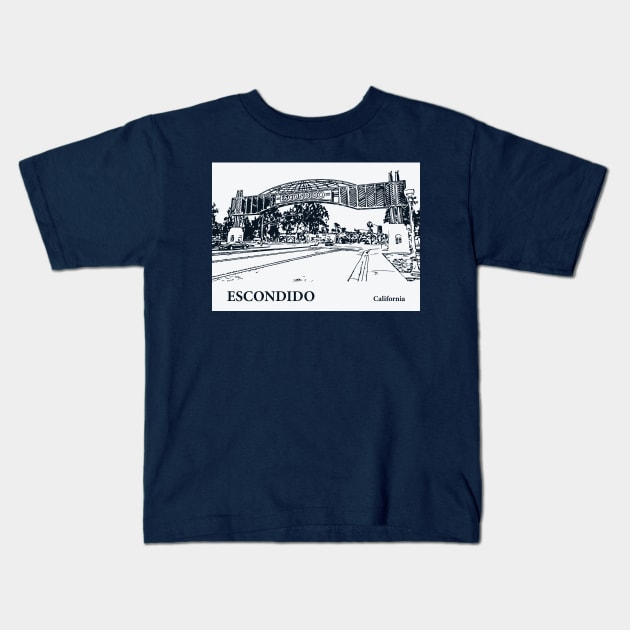 Escondido - California Kids T-Shirt by Lakeric